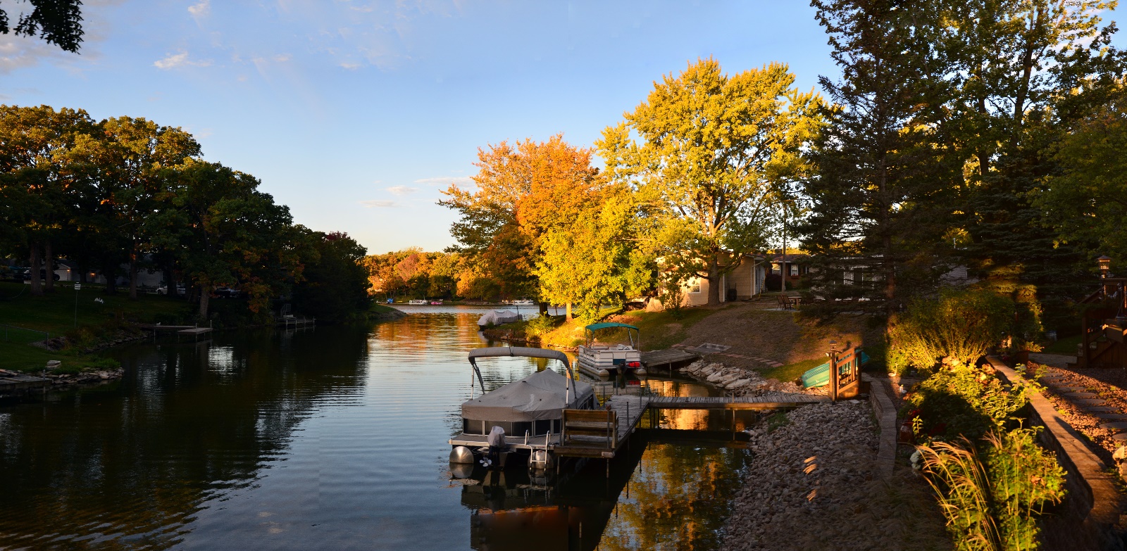 The trees are changing colors