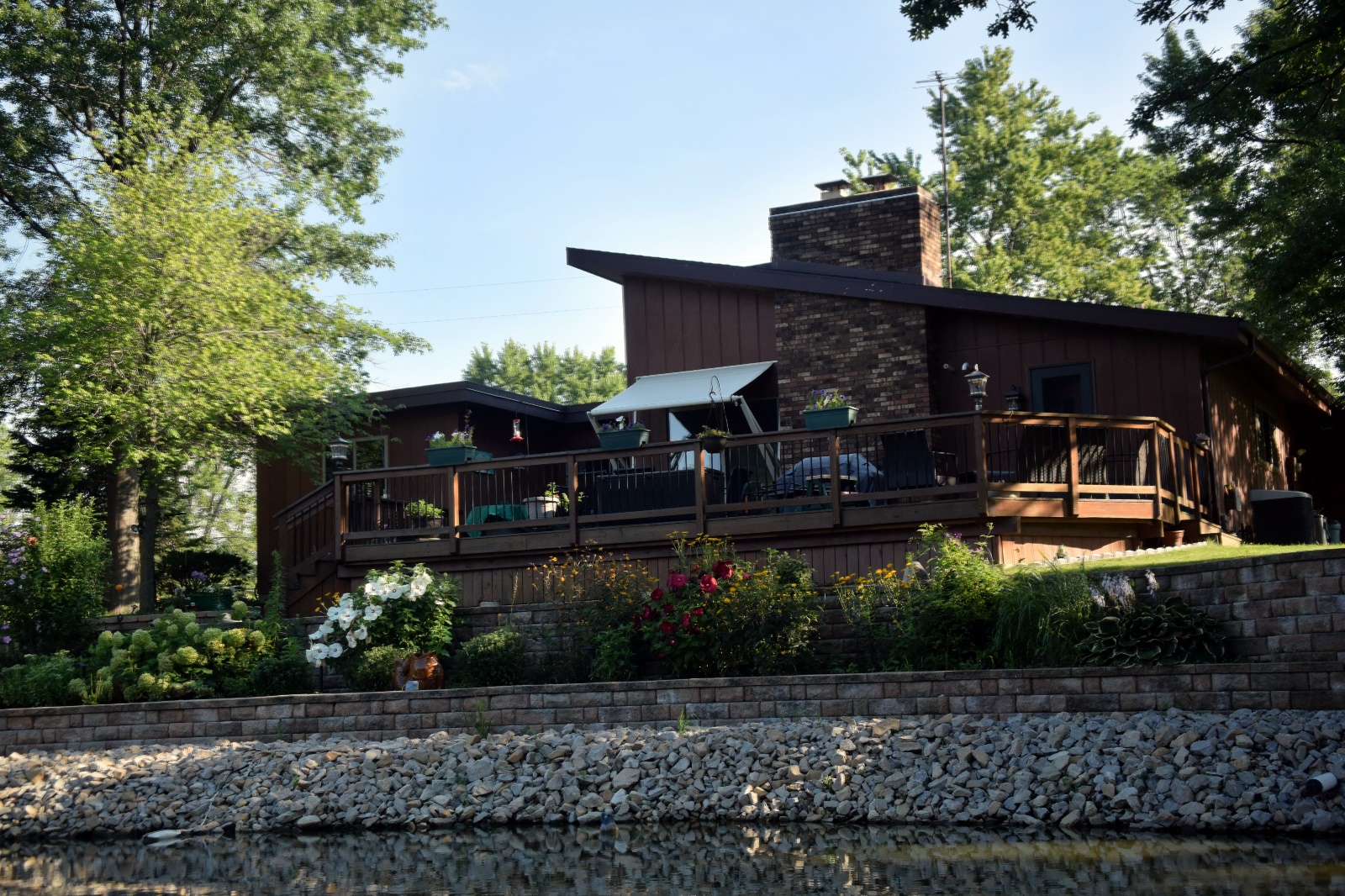 Lake House in the summer