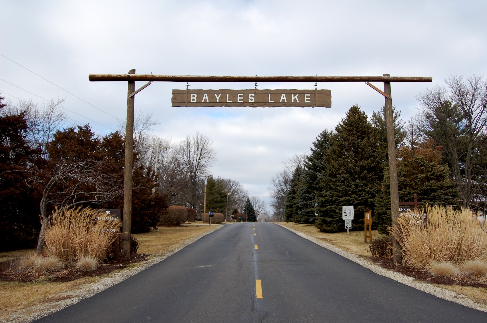 Bayles Lake entrance