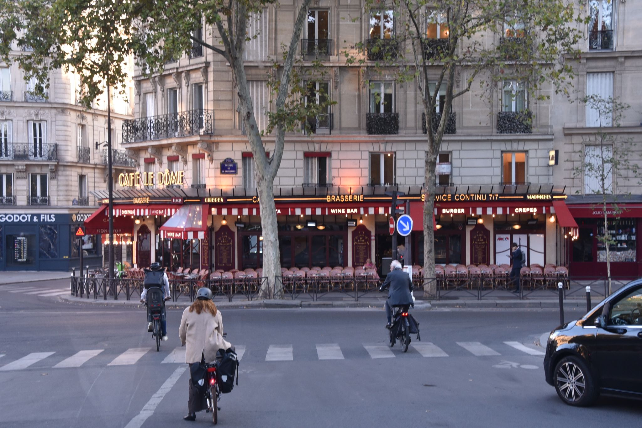 One of the many cafes